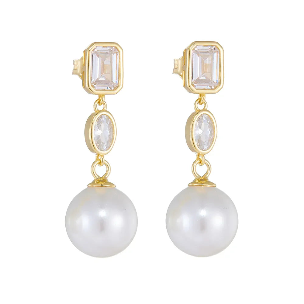 Millie Drop Earrings Gold