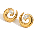 Holly Gold Studs