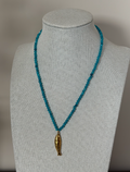 Pez Blue Beaded Necklace