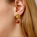 Amber Drop Earrings