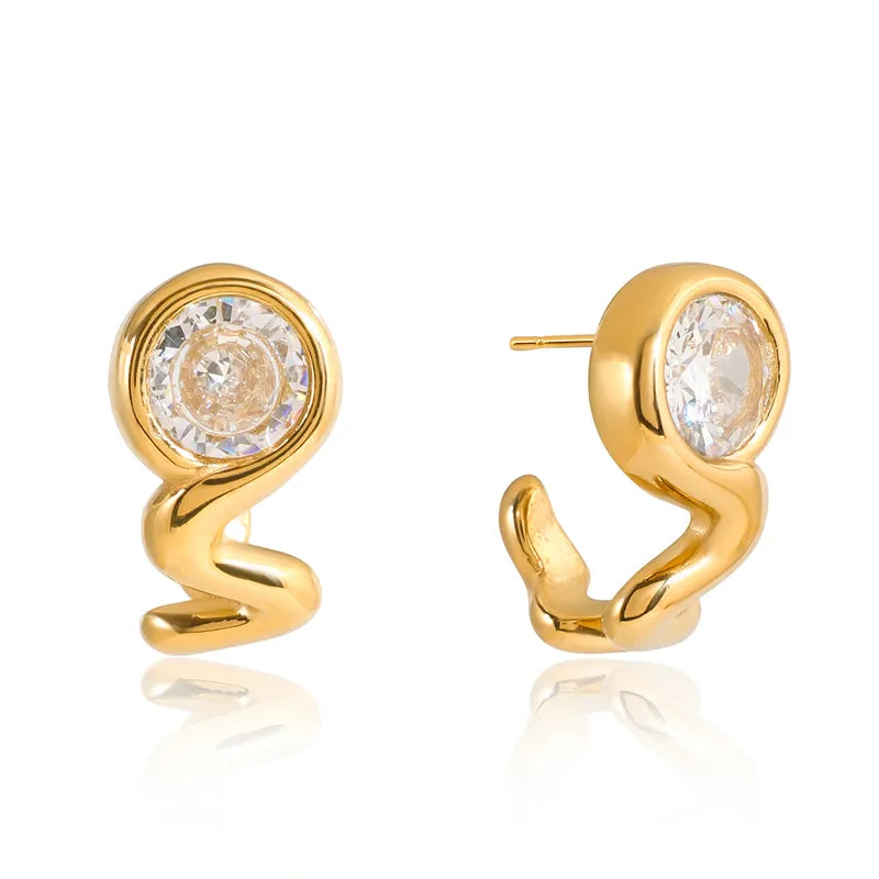 Éclat Wave Studs