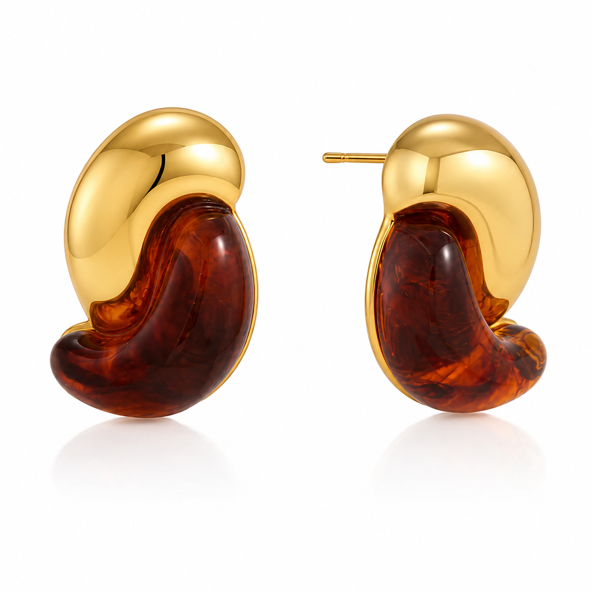 Keely Studs - Brown