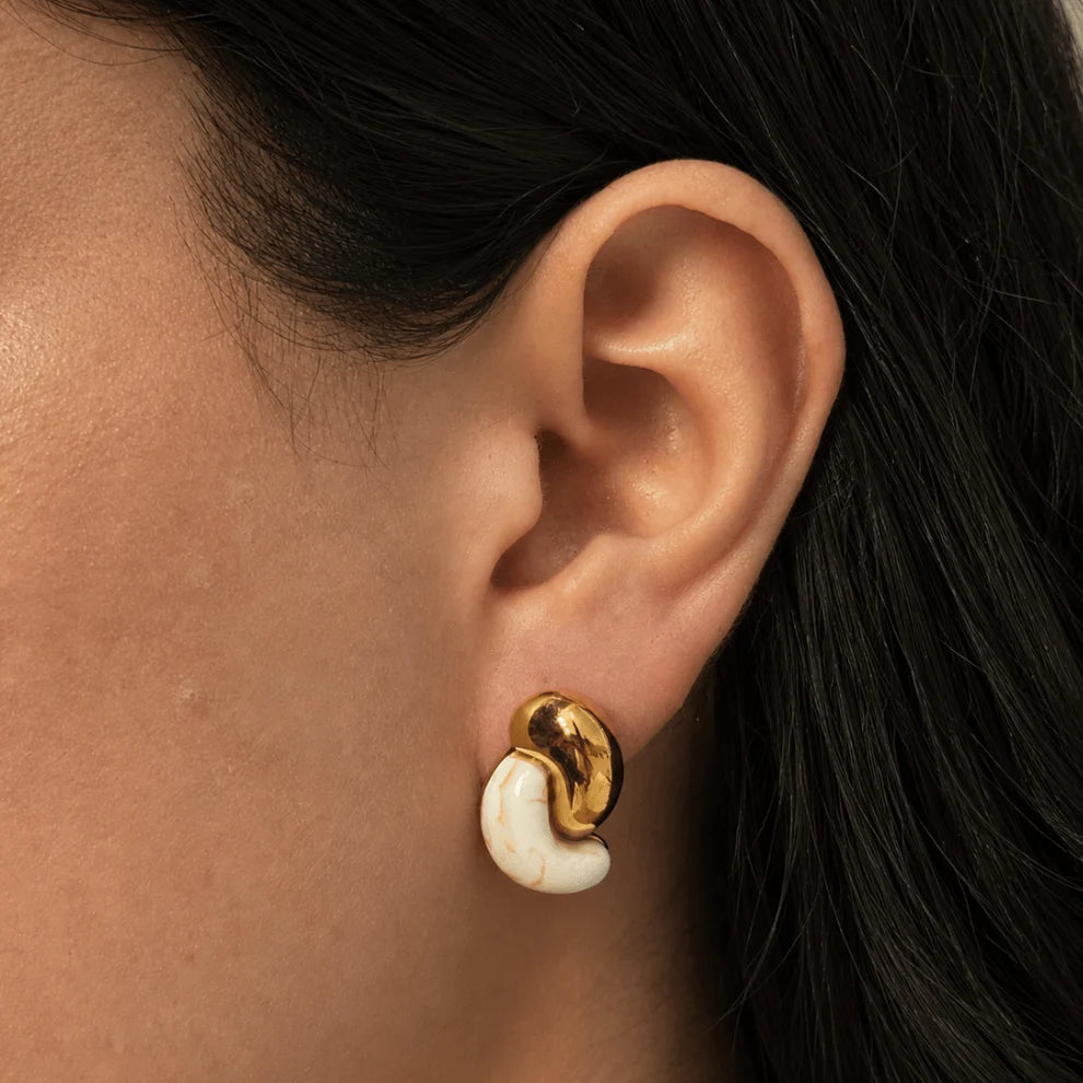 Keely Studs - Cream
